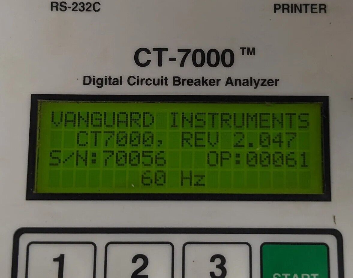 Vanguard CT-7000 Digital Circuit Breaker Analyzer | Vanguard Instrument CT-7000