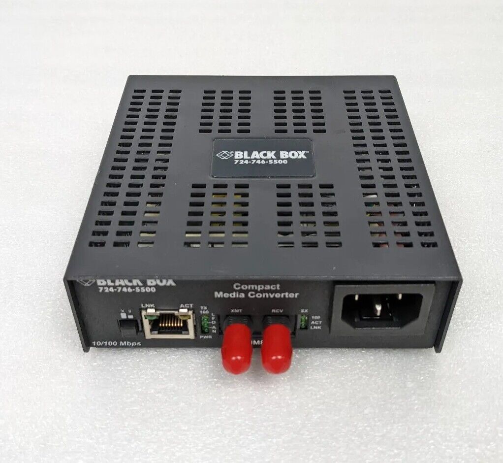 Black Box LMC7001A-R4 Compact Media Converter | MM850 10/100