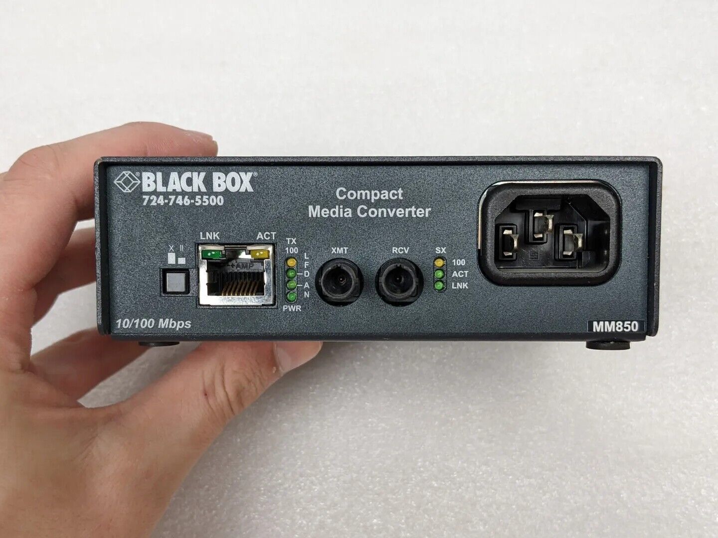 Black Box LMC7001A-R2 Compact Media Converter 10/100Mbps