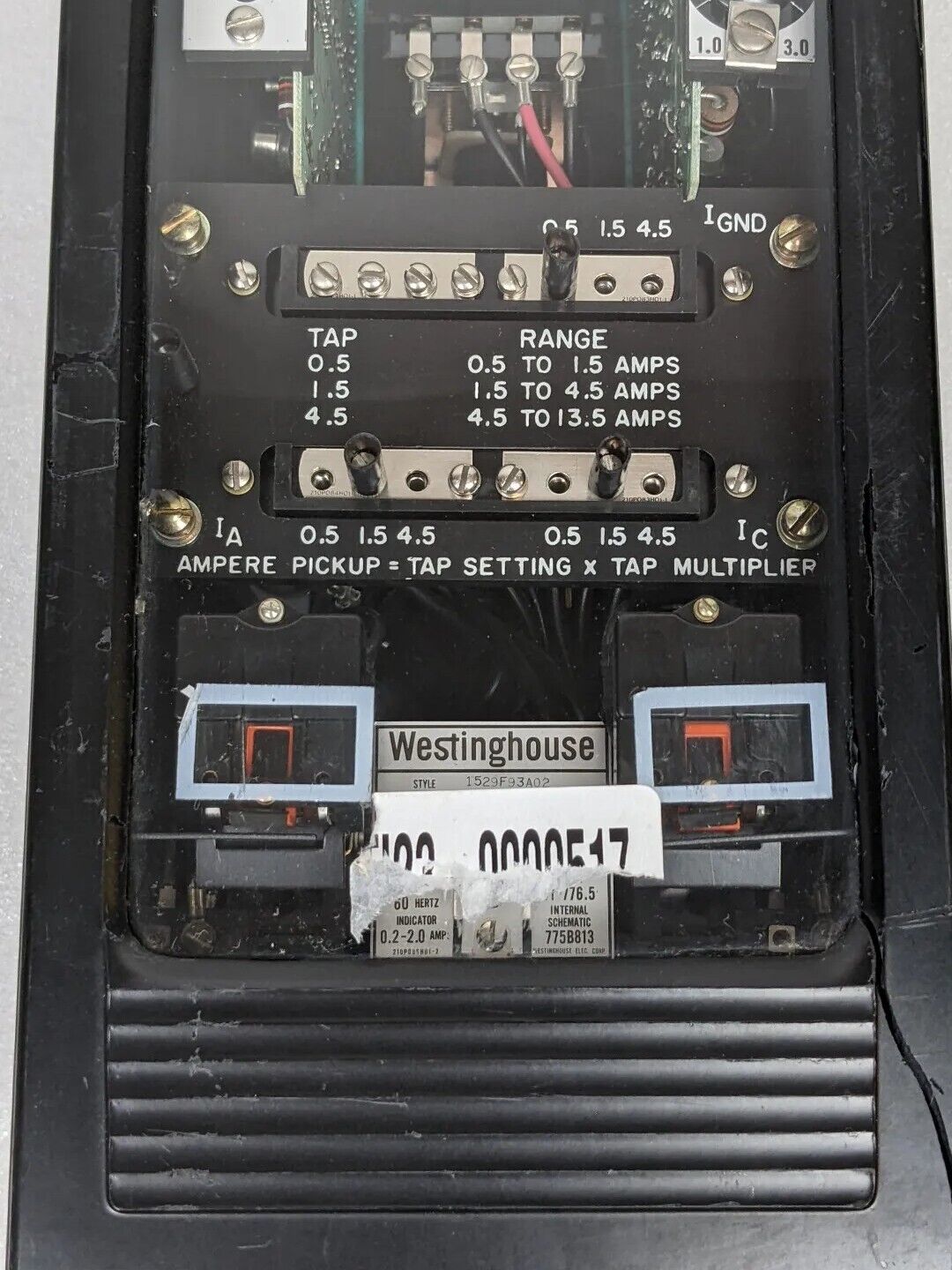 Westinghouse SBF-1 Breaker Failure Relay 1529F93A02 D SBF1 1529F93A02D ABB SBFI