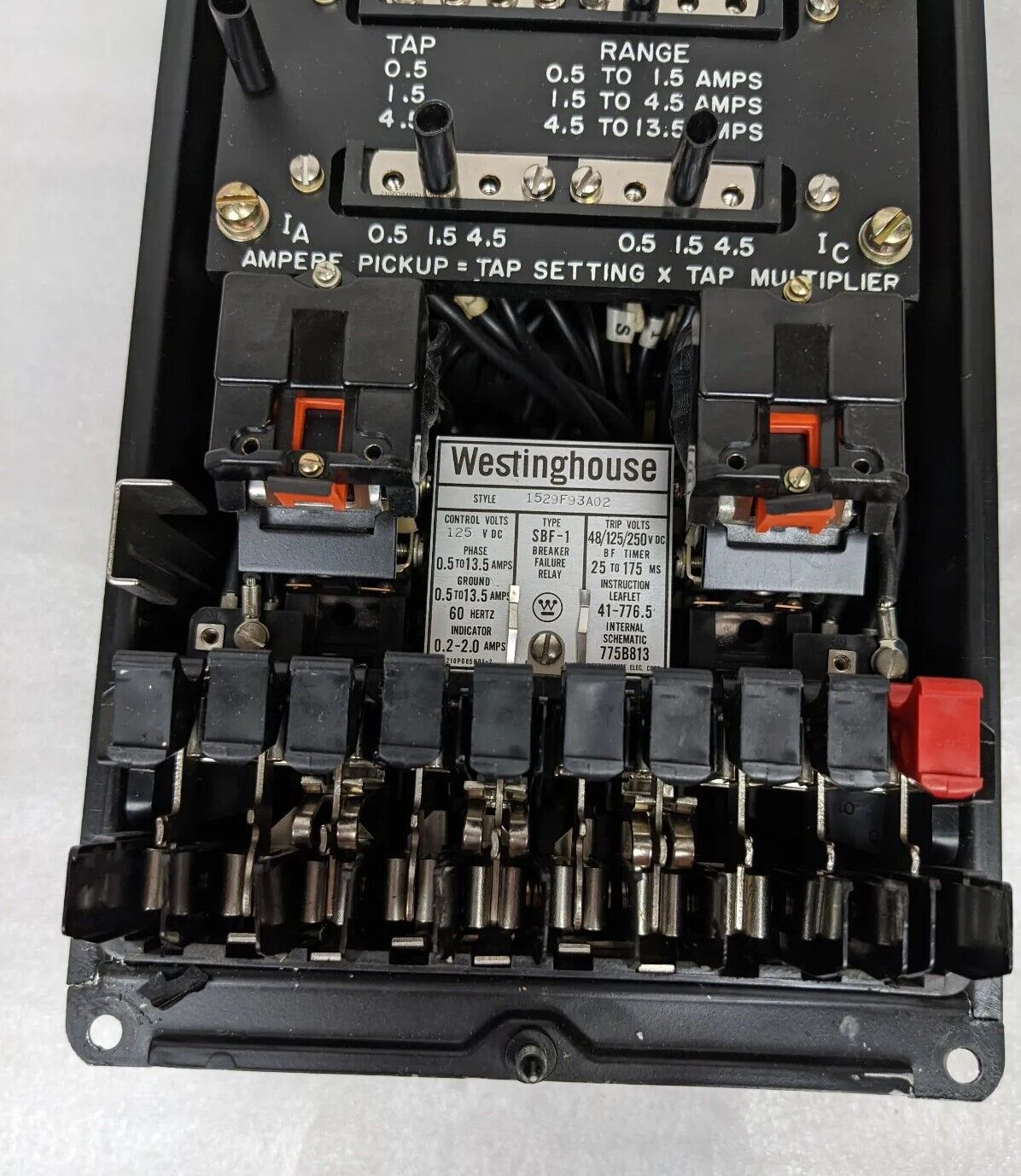 Westinghouse SBF-1 Breaker Failure Relay 1529F93A02 D SBF1 1529F93A02D ABB SBFI