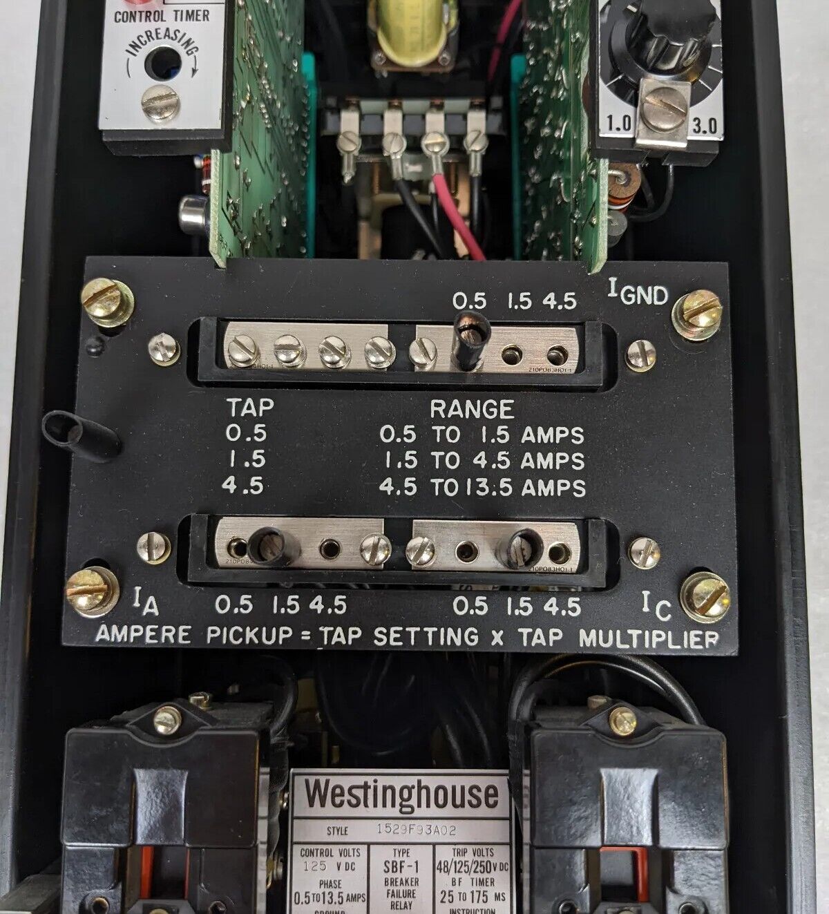 Westinghouse SBF-1 Breaker Failure Relay 1529F93A02 D SBF1 1529F93A02D ABB SBFI