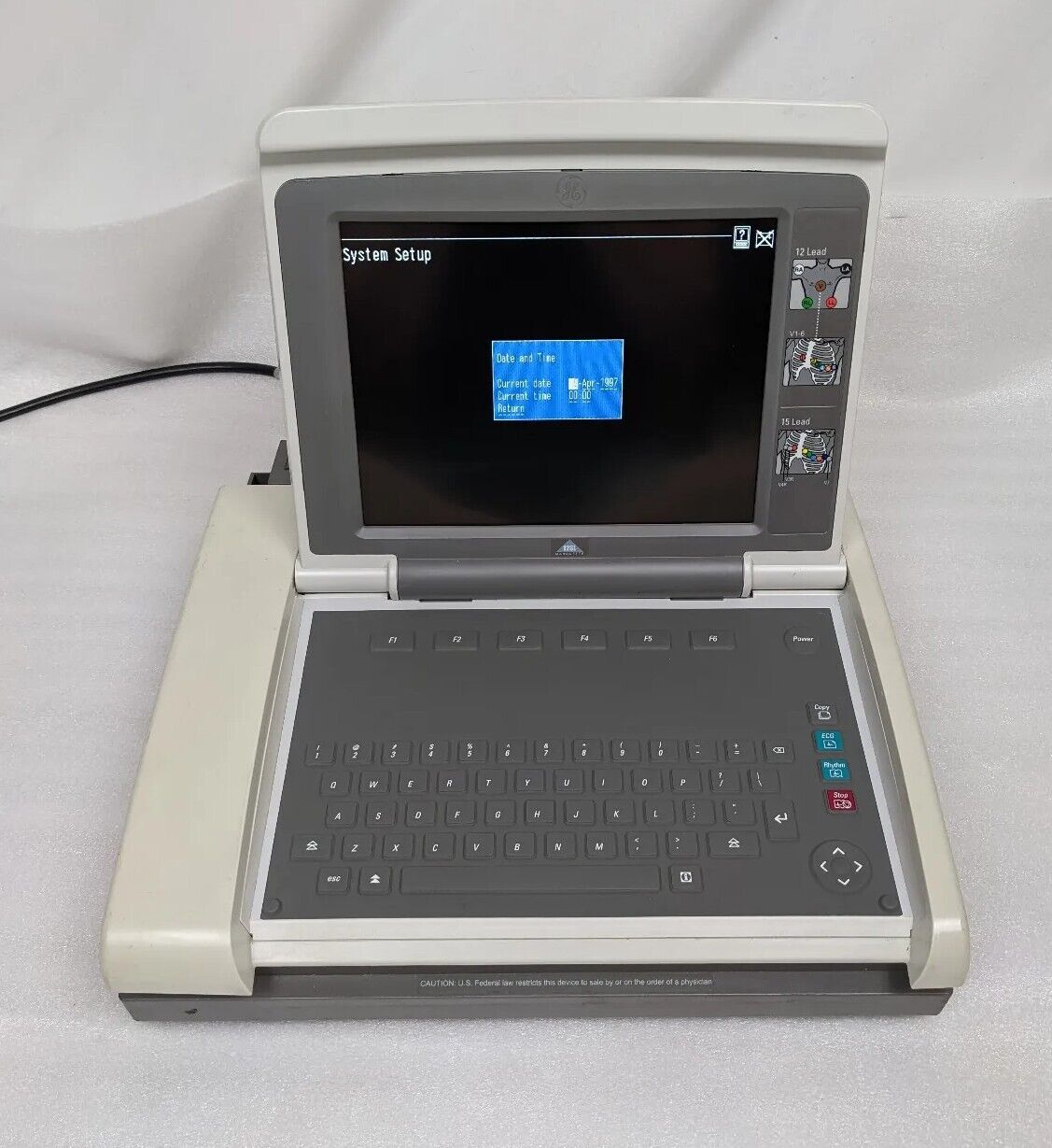 GE Mac 5500 HD Color ECG Machine Monitor | No Battery | No Network Port