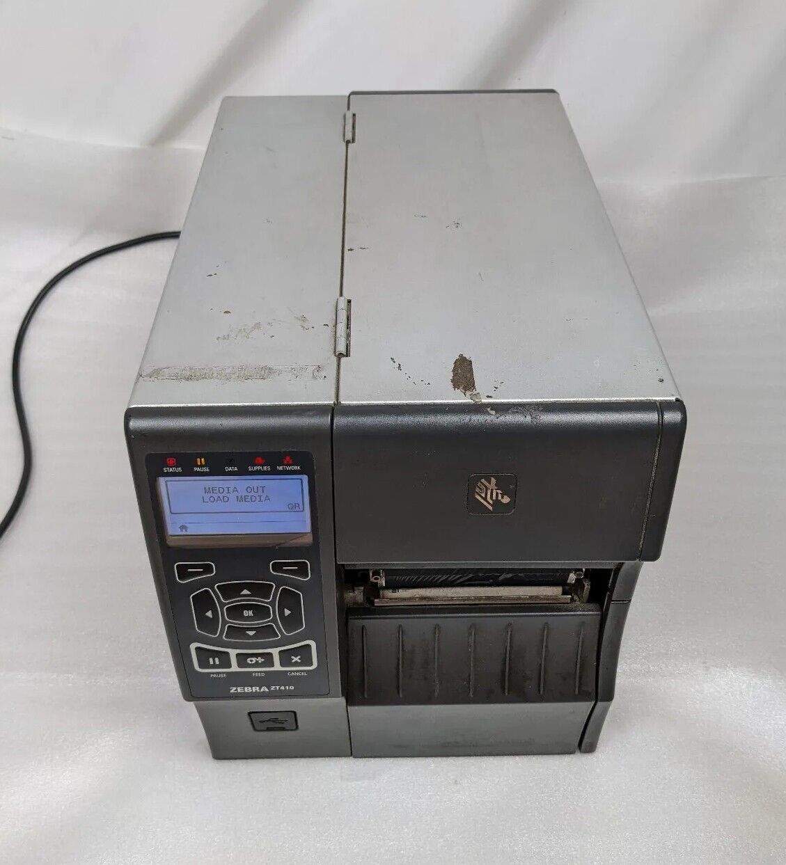 Zebra ZT410 Industrial Thermal Label Network Printer | Power Tested Only