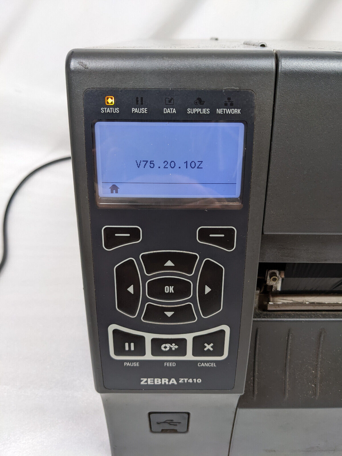 Zebra ZT410 Industrial Thermal Label Network Printer | Power Tested Only