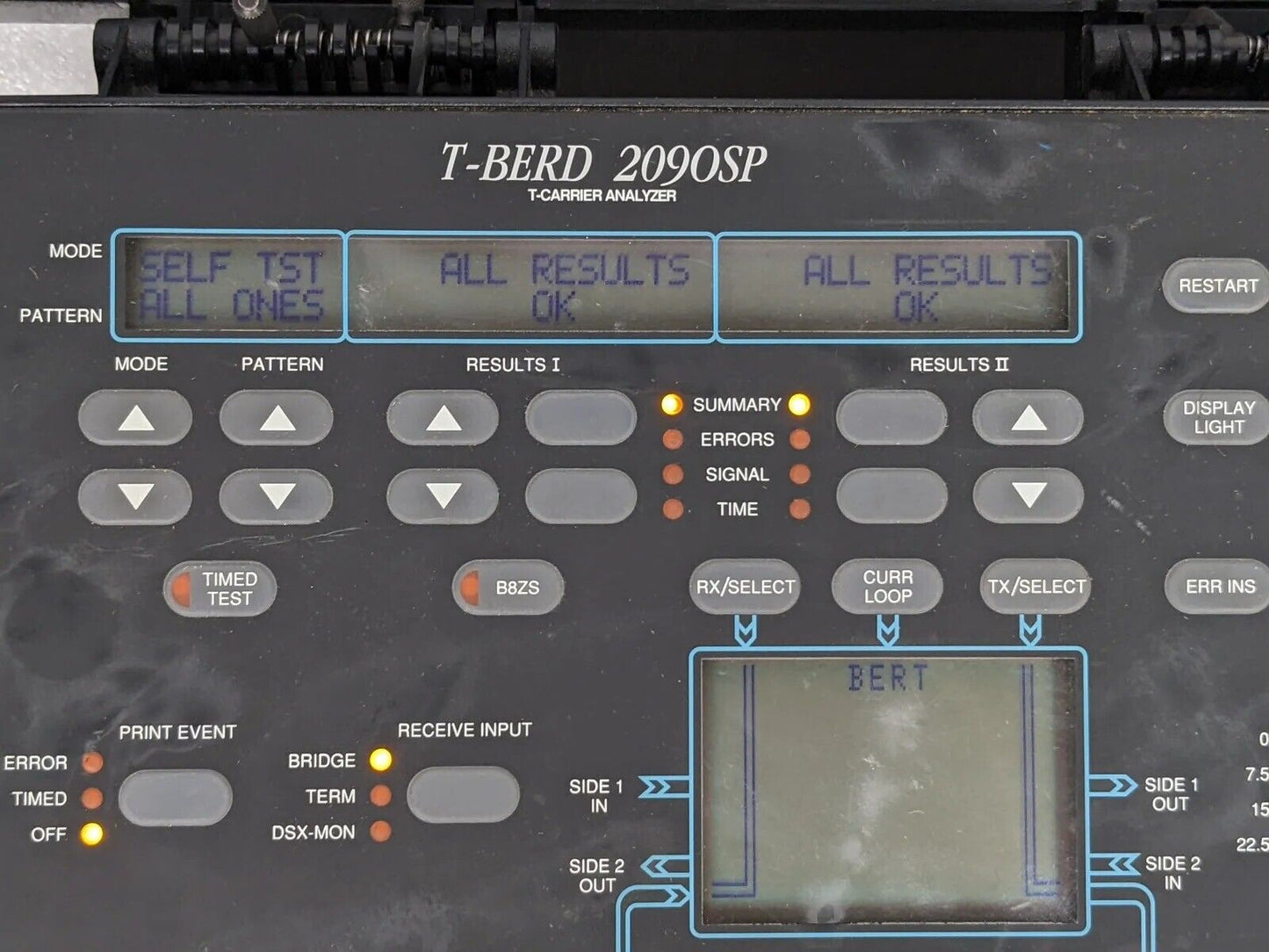 TTC T-Berd 209OSP T Carrier Analyzer w/ 43275 ISDN/DDS OPT 1-8 & Carry Bag