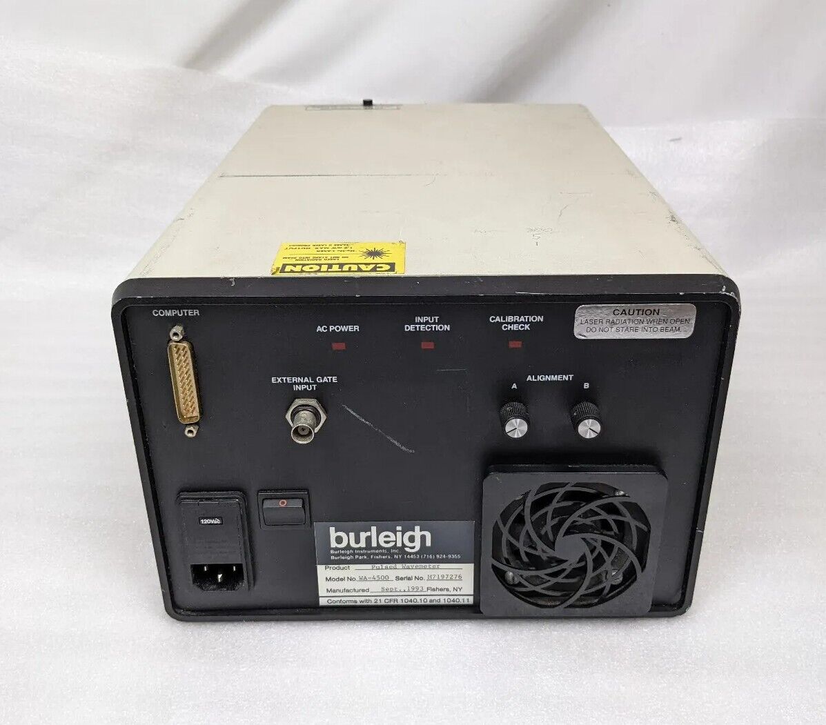 Burleigh WA-4500 Pulsed Wavemeter | Power Tested