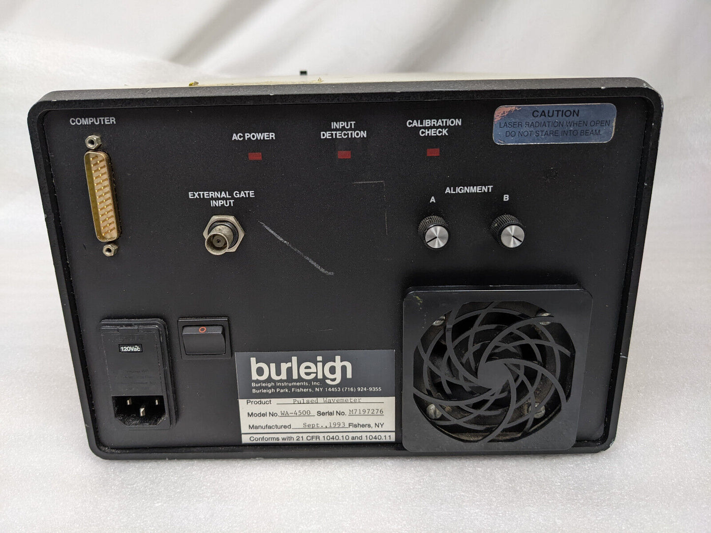 Burleigh WA-4500 Pulsed Wavemeter | Power Tested