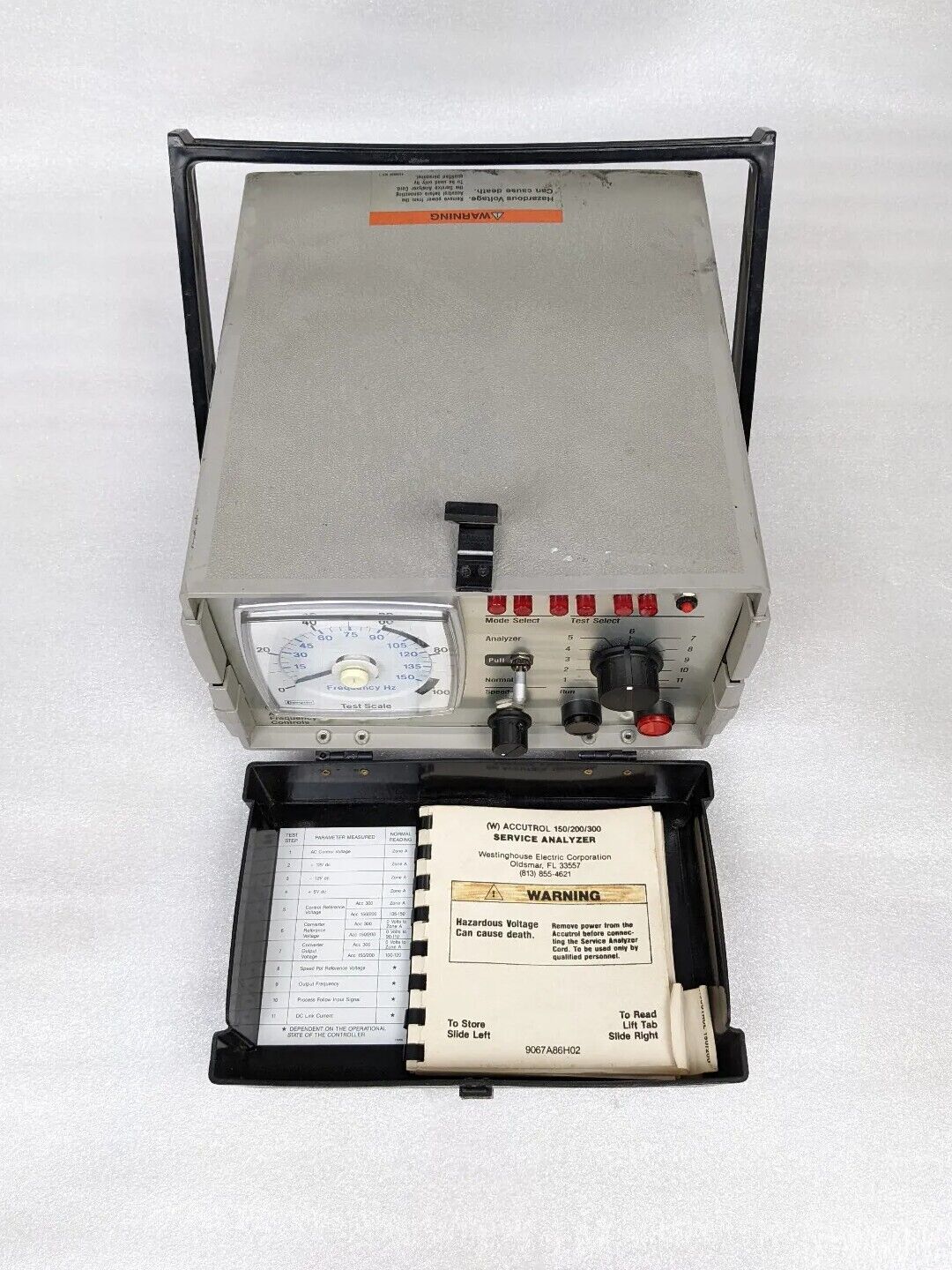 Westinghouse Accutrol 300 Service Analyzer