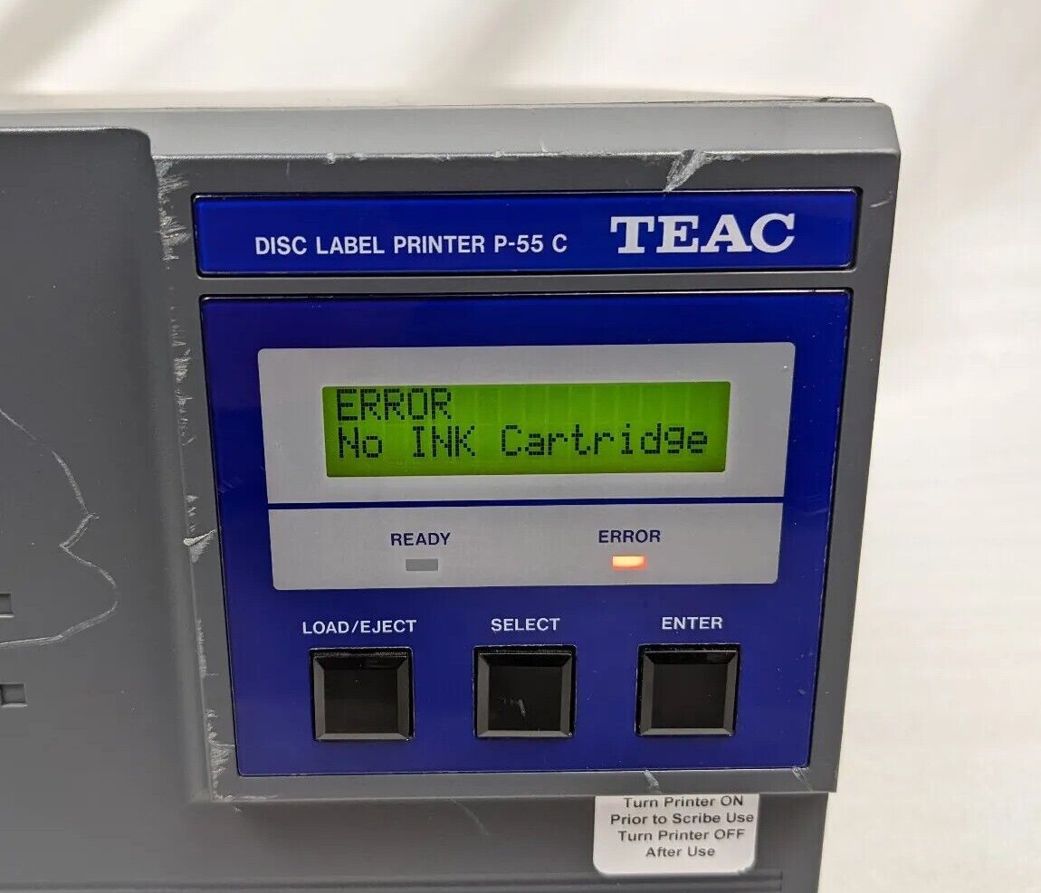 TEAC P-55 CD DVD Color Label Thermal Printer | Part No. 19610200-90