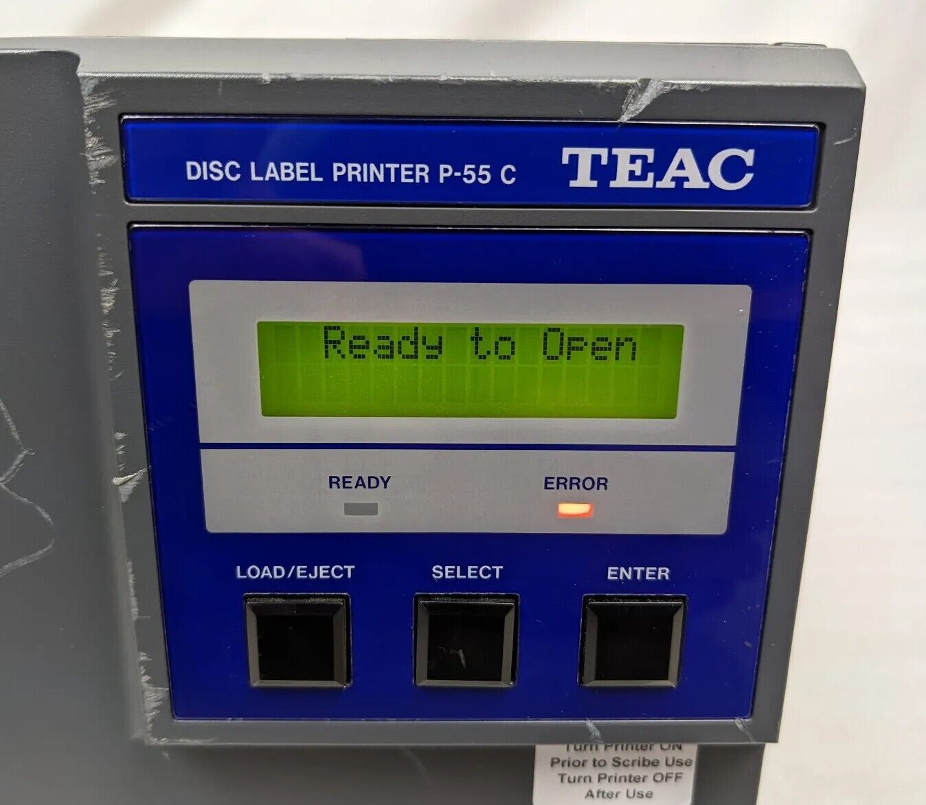 TEAC P-55 CD DVD Color Label Thermal Printer | Part No. 19610200-90