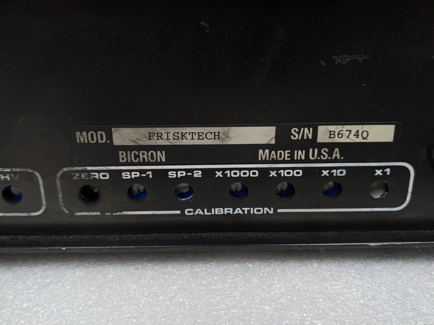 Bicron FriskTech Monitor w/ G1LE Radiation Probe