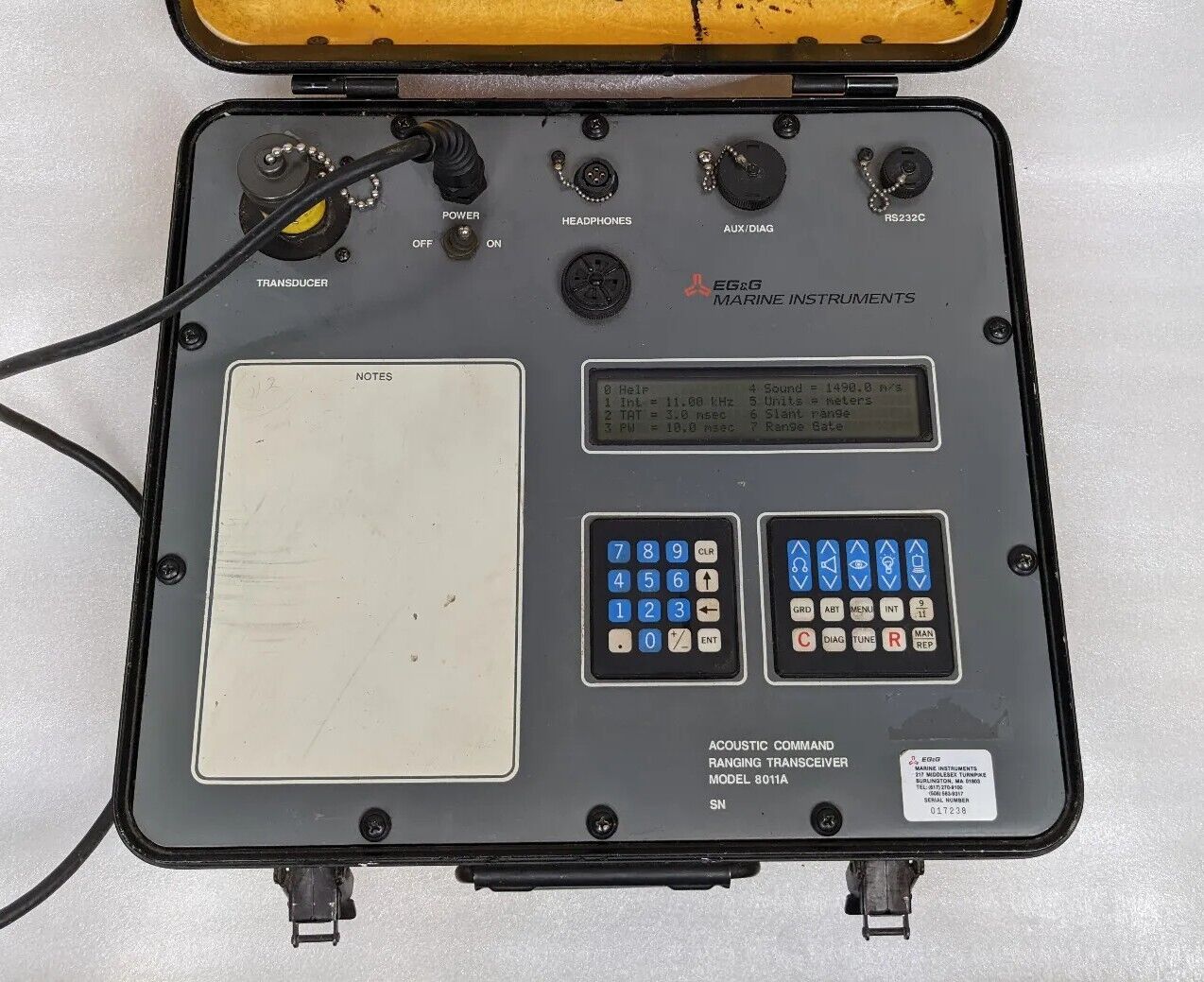 EG&G 8011A Acoustic Command Ranging Transceiver