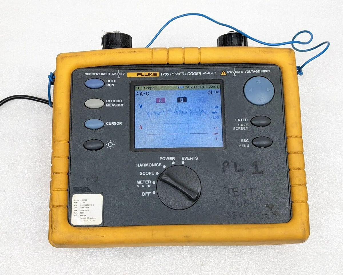 Fluke 1735 Three Phase Power Logger Analyst