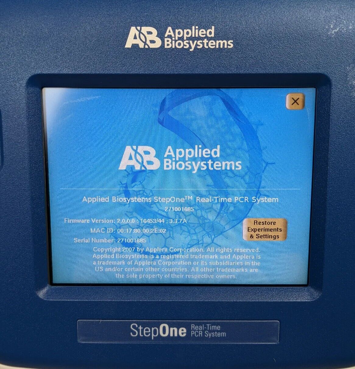 Applied Biosystems StepOne Real Time PCR System