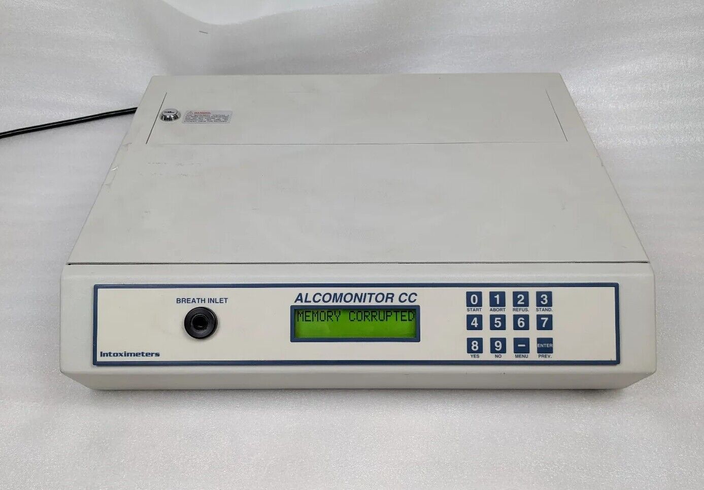 Intoximeter Alcomonitor CC Breathalyzer Portable Breath Test | Memory Corrupted | For Parts/Repair