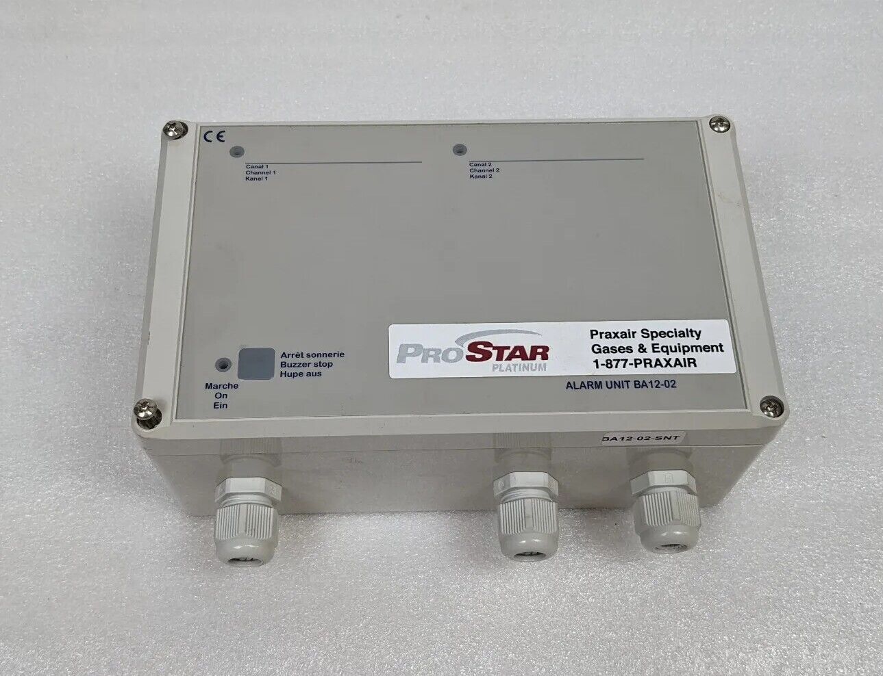 ProStar Platinum BA12-02 Alarm Unit Gas Monitoring Device