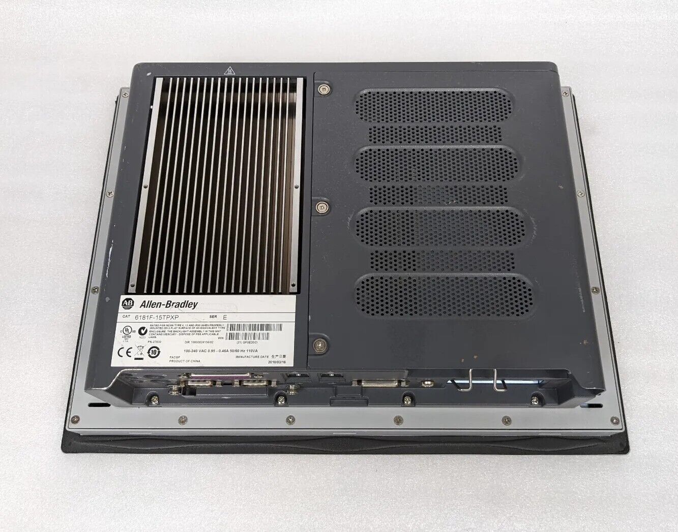 Allen Bradley 1500P 6181F-15TPXP Industrial Computer Display (No HDD) | For Parts/Repair