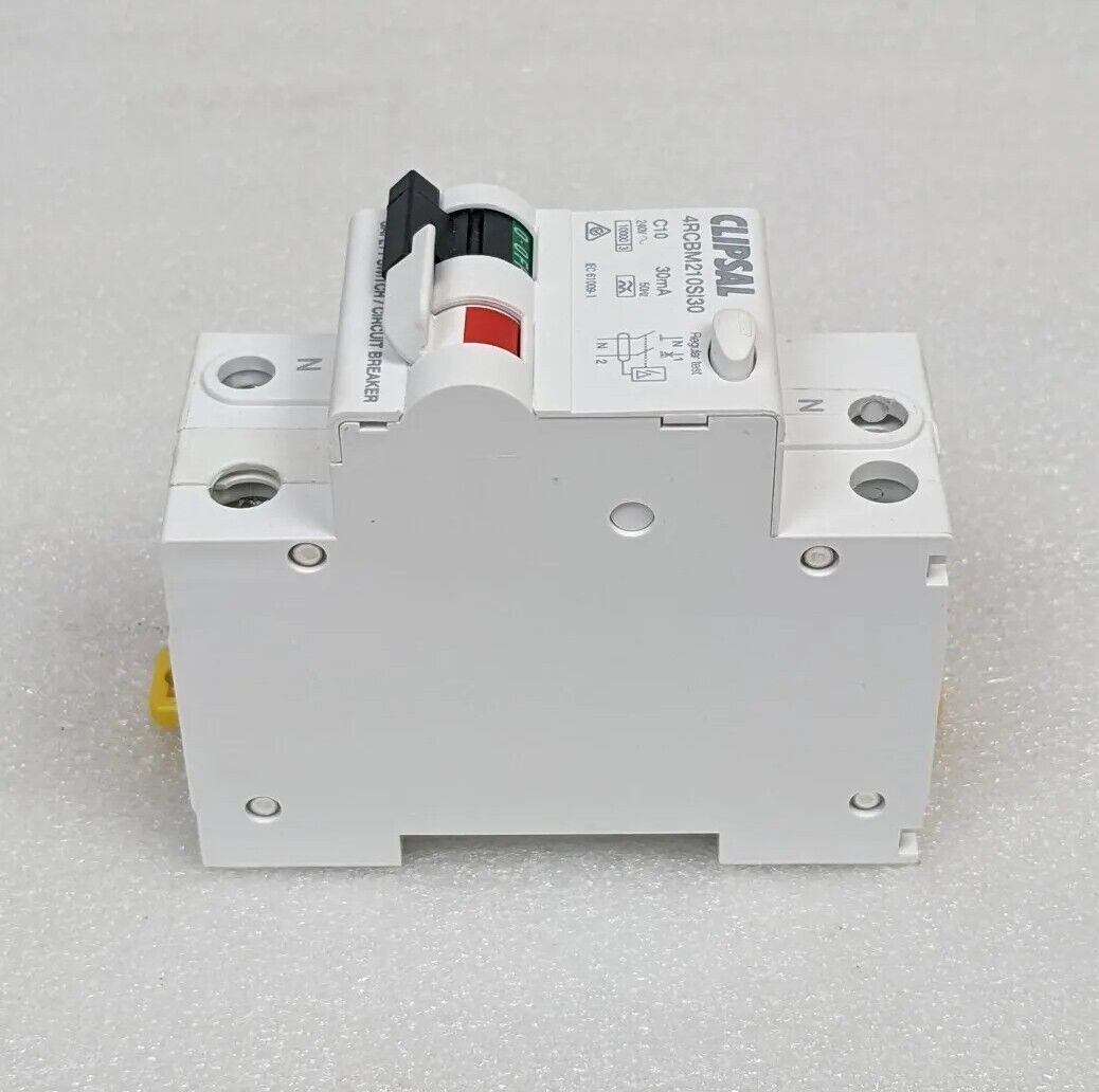 Clipsal 4RCBM210SI30 RCD/MCB 2 Module 2 Pole 10A 30ma 10ka C-curve S