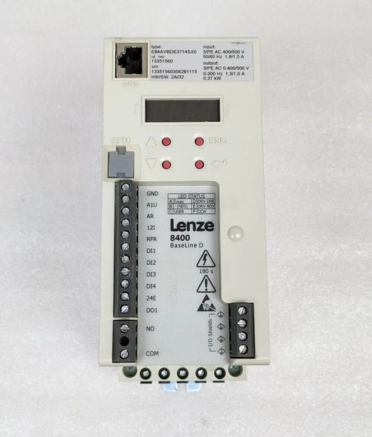 Lenze 8400 Baseline D E84AVBDE3714SX0 3.7kW Variable Frequency Drive