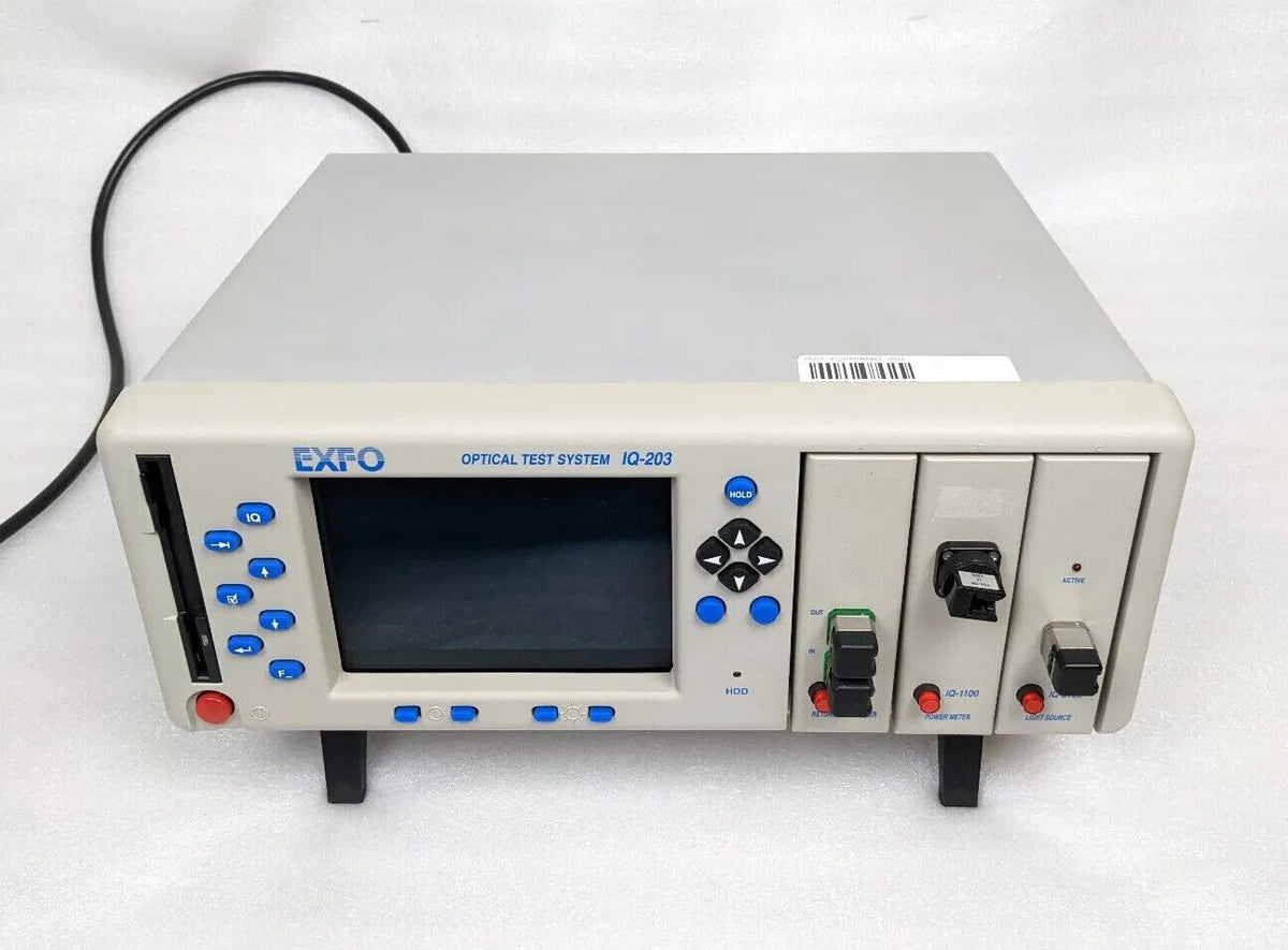 EXFO IQ-203 Optical Test System w/ IQ-1100, IQ-2100, IQ-3200 Modules | For Parts/Repair