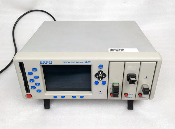 EXFO IQ-203 Optical Test System w/ IQ-1100, IQ-2100, IQ-3200 Modules | For Parts/Repair