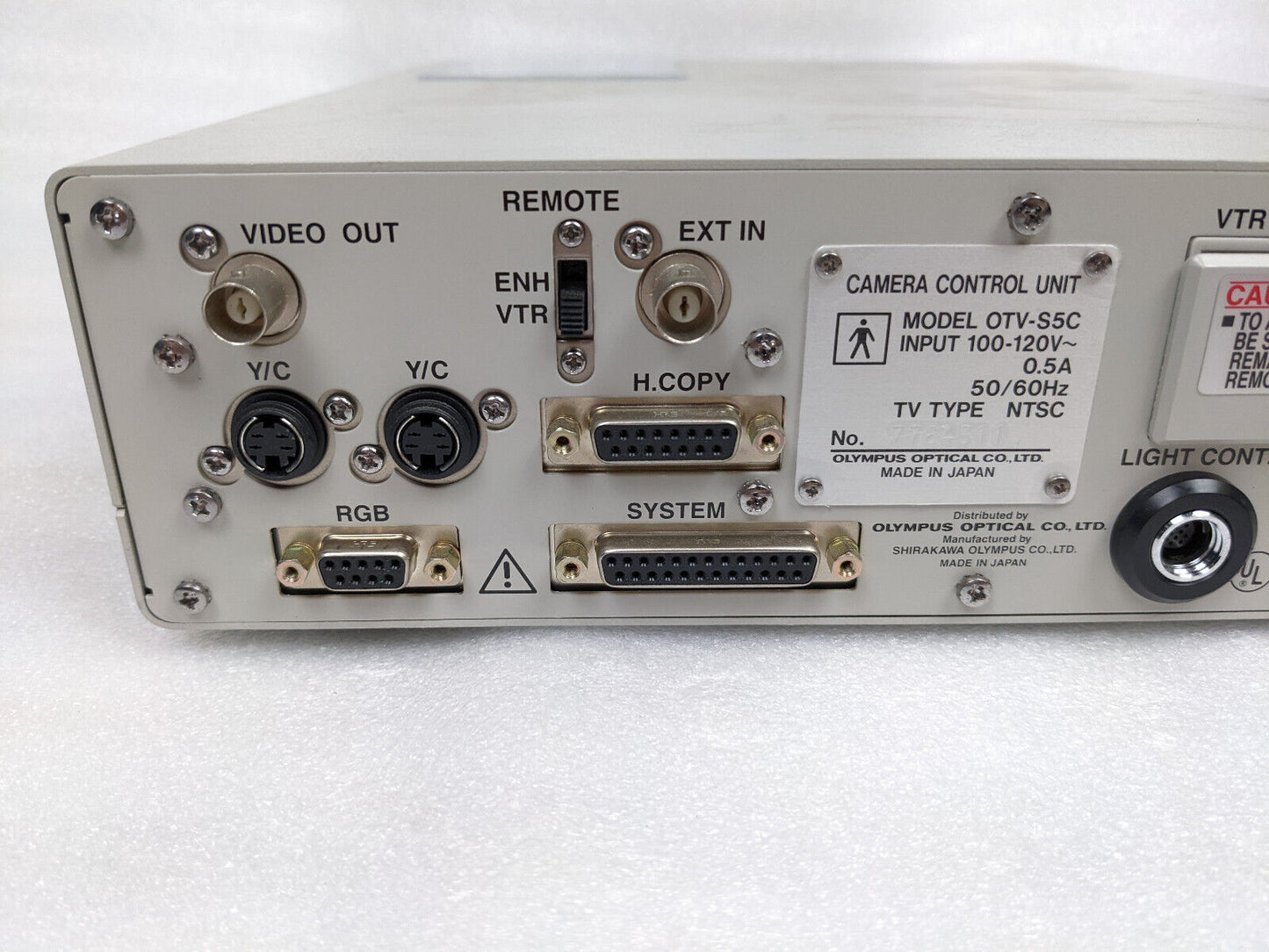 Olympus OTV-S5 Camera Control Unit w/ MH-973N Camera Head