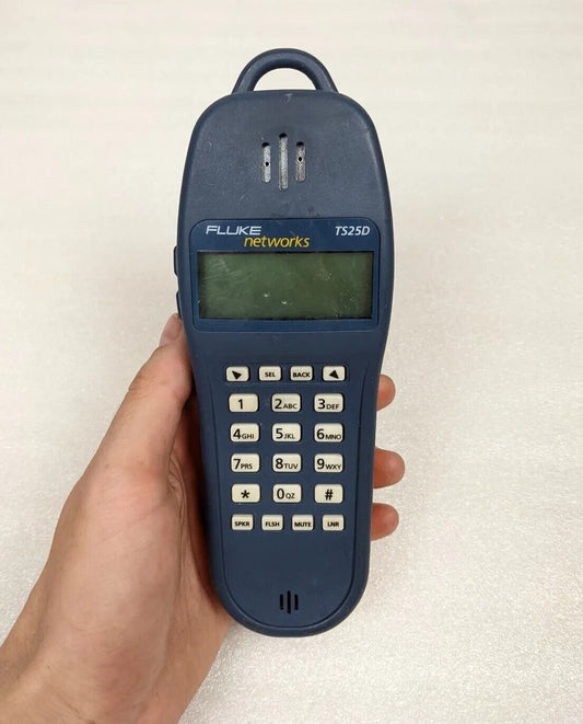 Fluke Networks TS25D Telephone Test Butt Set - Missing Battery Cover, No Leads | For Parts/Repair