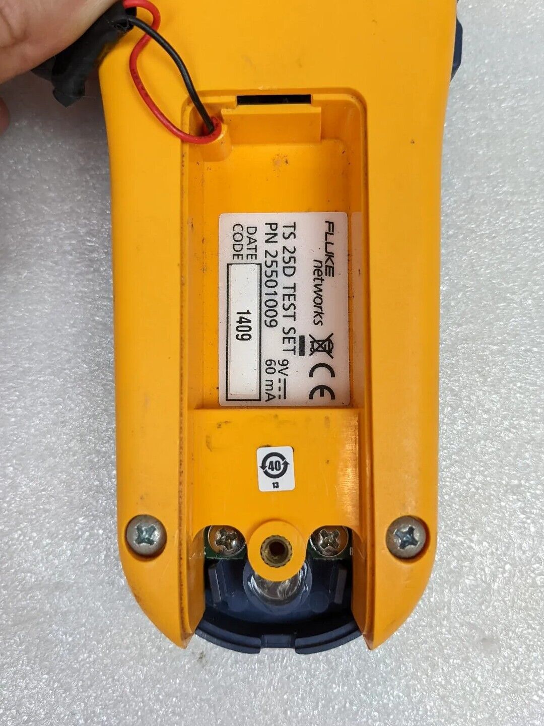 Fluke Networks TS25D Telephone Test Butt Set - Missing Battery Cover, No Leads | For Parts/Repair