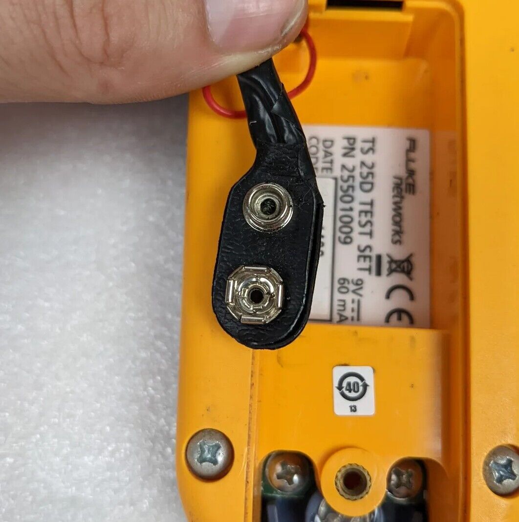 Fluke Networks TS25D Telephone Test Butt Set - Missing Battery Cover, No Leads | For Parts/Repair