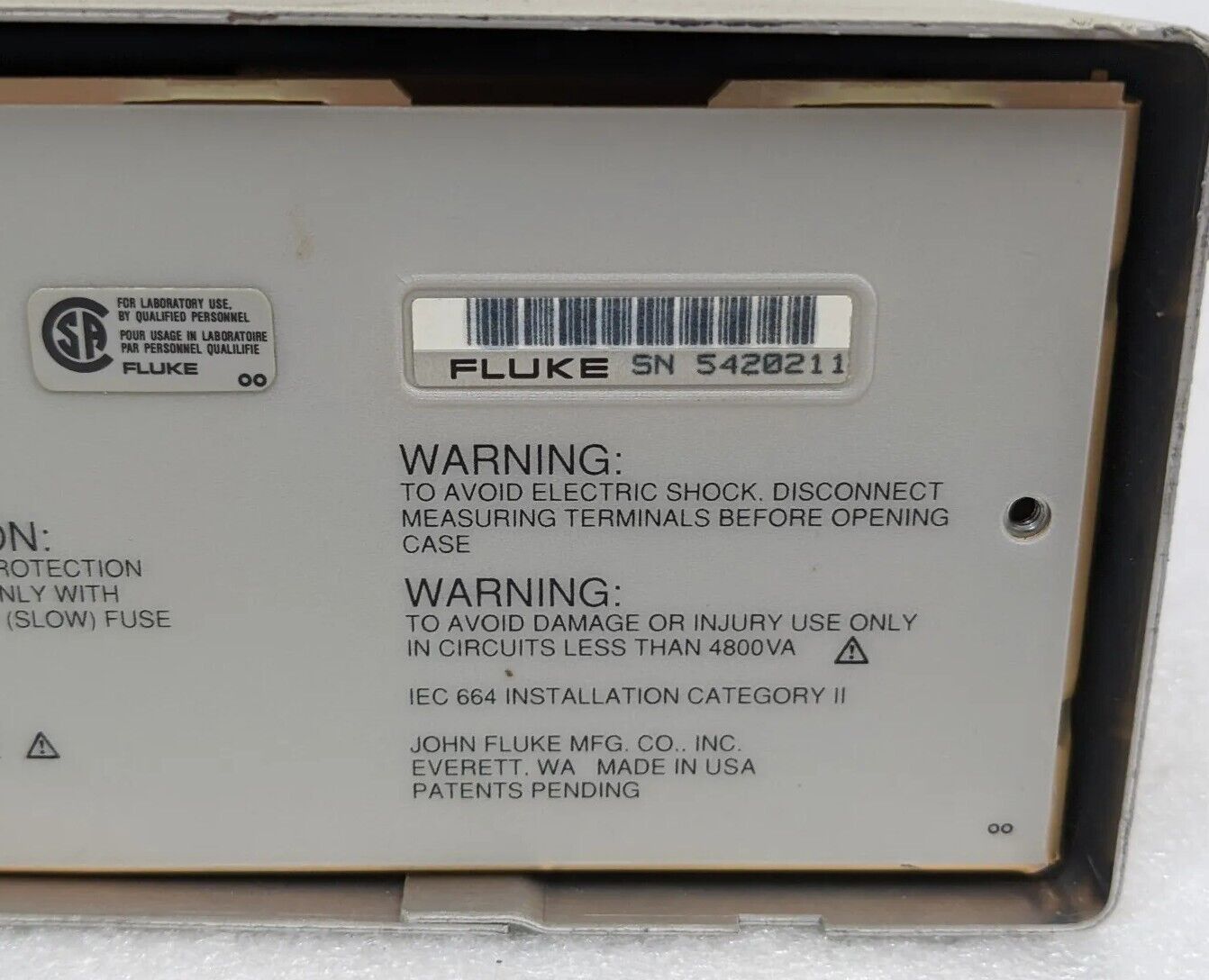 Fluke 45 Dual Display Benchtop Digital Multimeter