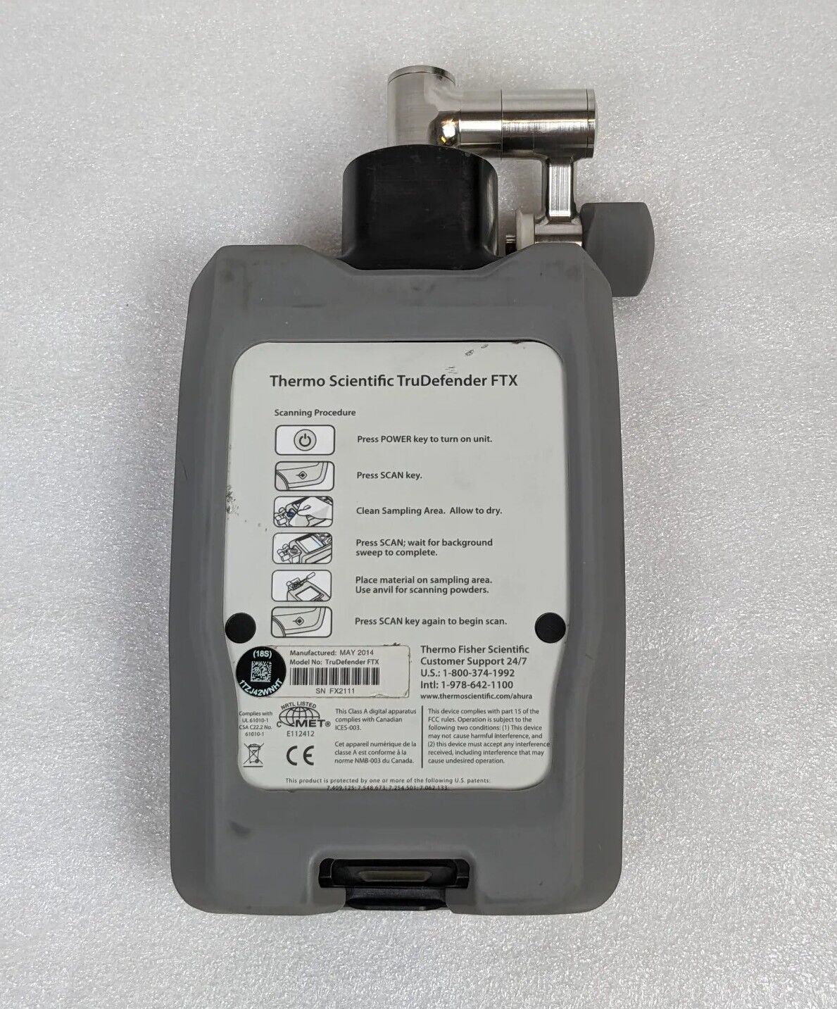 Thermo Scientific TruDefender FTX Handheld FTIR Chemical Identification