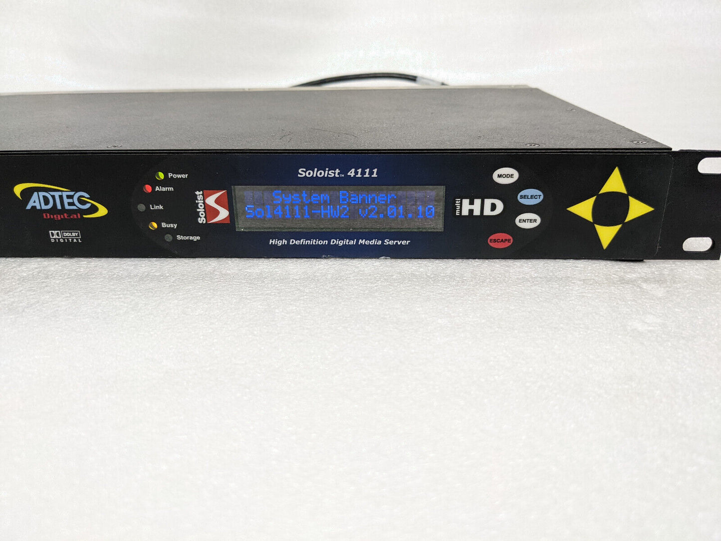 ADTEC Digital Soloist 4111 HD High Definition Digital Media Server | No HDD