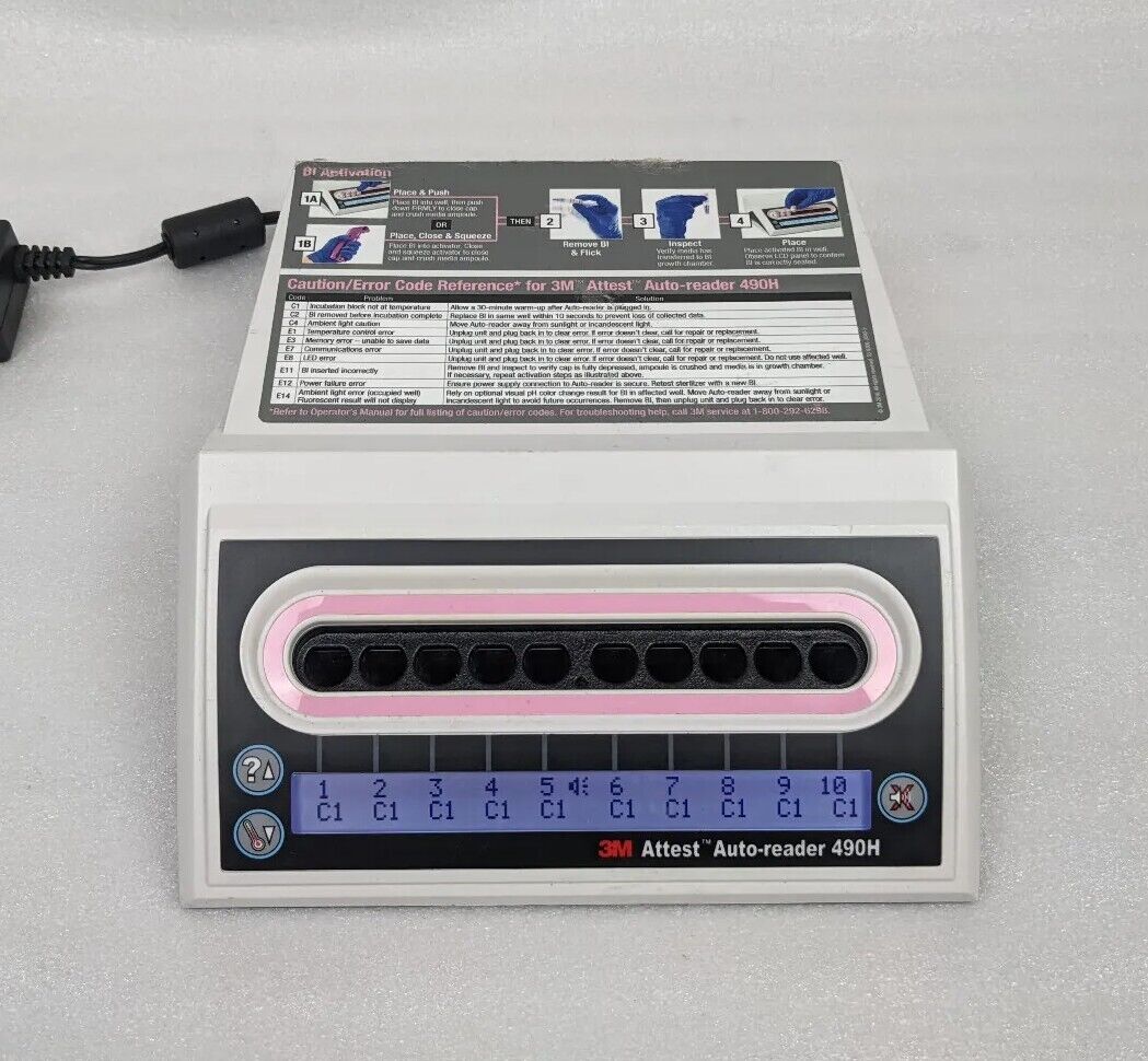 3M Attest 490H Auto-Reader Incubator w/ Power Adapter – Sporadic Surplus