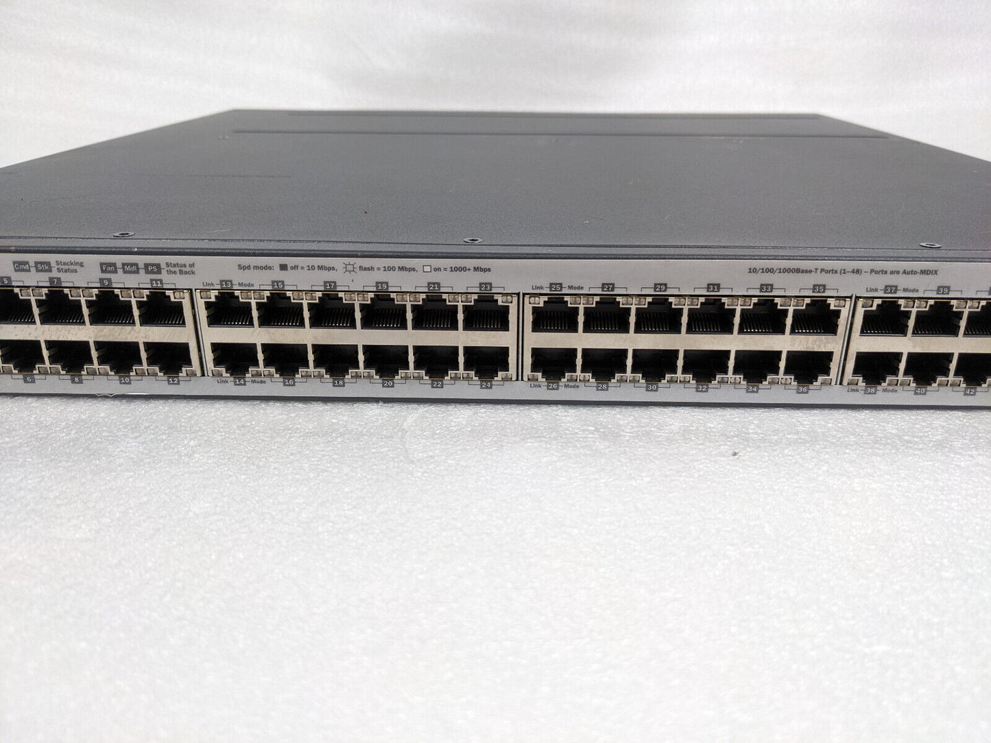 HP E3800 J9576A 48G-4SFP 48-Port Switch w/ x1 J9581A Power Supply