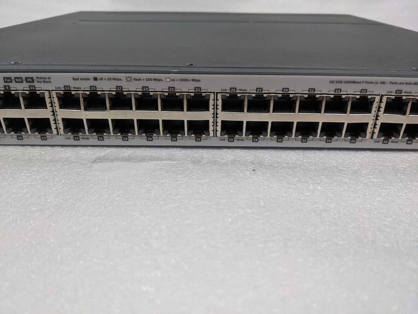 HP E3800 J9576A 48G-4SFP 48-Port Switch | No Power Supplies