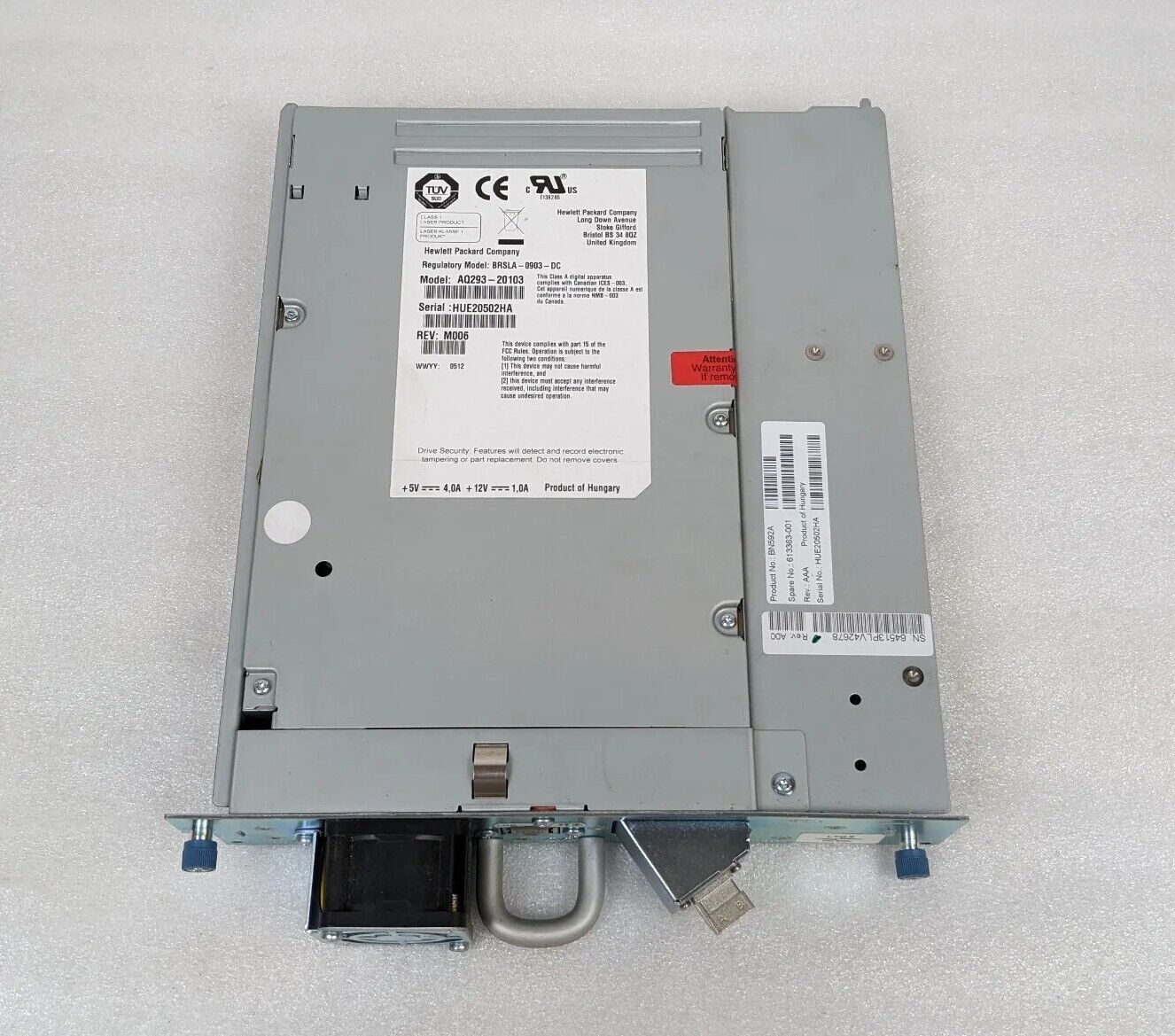 HP AQ293-20103 MSL LTO-5 Ultrium 3000 | BRSLA-0903-DC